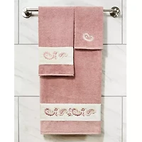 Linum Home Textiles Mackenzie Embellished 3-pc. Bath Towel Set