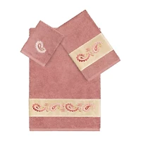 Linum Home Textiles Mackenzie Embellished 3-pc. Bath Towel Set