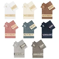 Linum Home Textiles Mackenzie Embellished 3-pc. Bath Towel Set