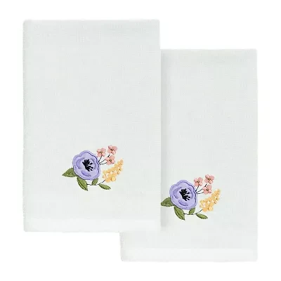 Linum Home Textiles Verano 2-pc. Embellished Fingertip Towel