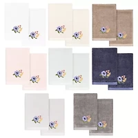 Linum Home Textiles Verano 2-pc. Embellished Fingertip Towel
