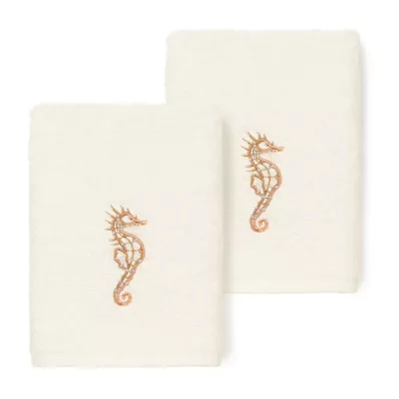 Linum Home Textiles Sofia 2-pc. Embellished Washcloth