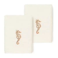 Linum Home Textiles Sofia 2-pc. Embellished Washcloth