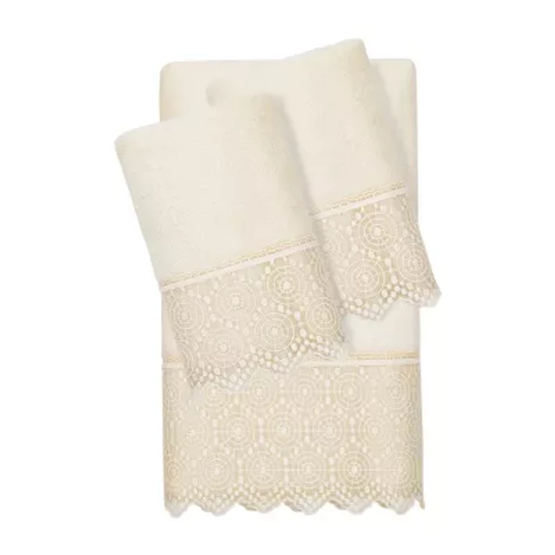 Linum Home Textiles Arian Embellished 3-pc. Bath Towel Set