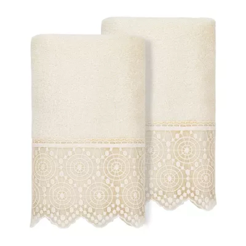 Linum Home Textiles Arian Embellished 2-pc. Hand Towel