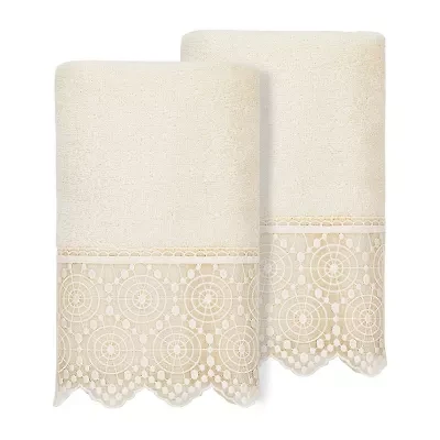 Linum Home Textiles Arian Embellished 2-pc. Hand Towel