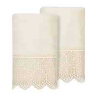 Linum Home Textiles Arian Embellished 2-pc. Hand Towel