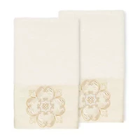 Linum Home Textiles Alyssa Embellished 2-pc. Hand Towel