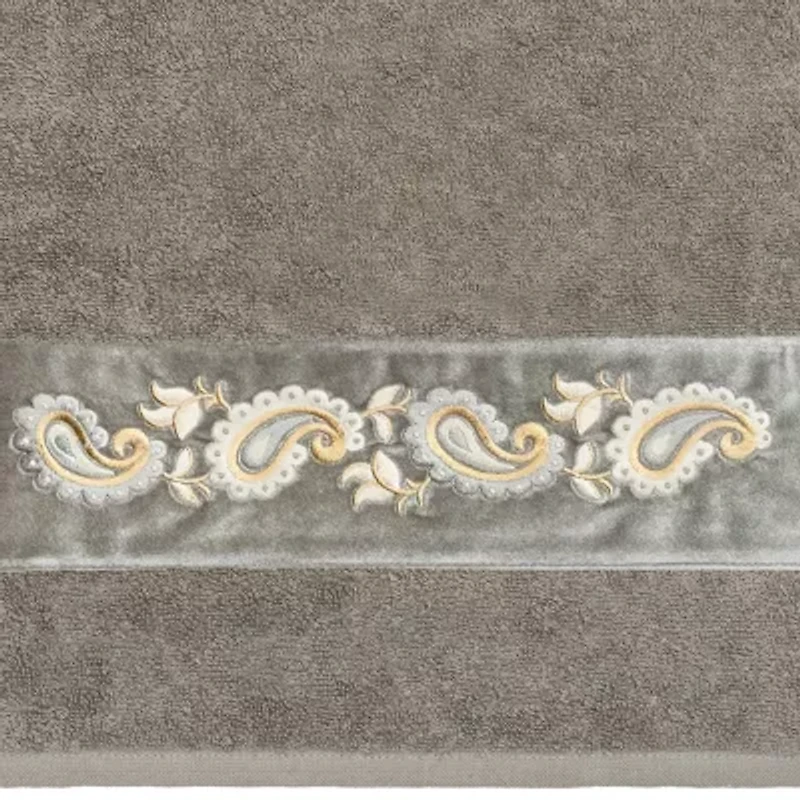 Linum Home Textiles Mackenzie 2-pc. Embellished Paisley Bath Towel