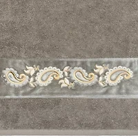 Linum Home Textiles Mackenzie 2-pc. Embellished Paisley Bath Towel