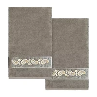 Linum Home Textiles Mackenzie 2-pc. Embellished Paisley Bath Towel