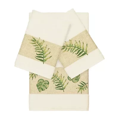 Linum Home Textiles Zoe Embellished 3-pc. Bath Towel Set