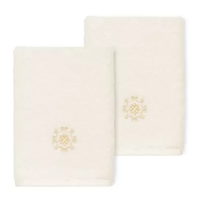 Linum Home Textiles Alyssa 2-pc. Embellished Washcloth