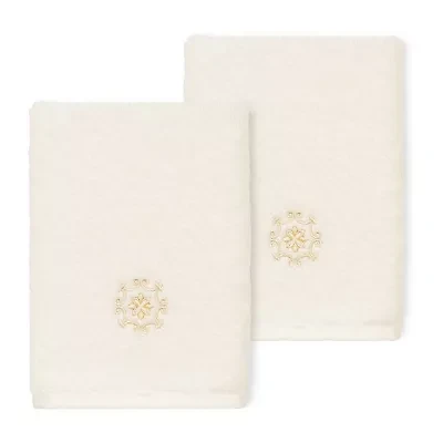 Linum Home Textiles Alyssa 2-pc. Embellished Washcloth