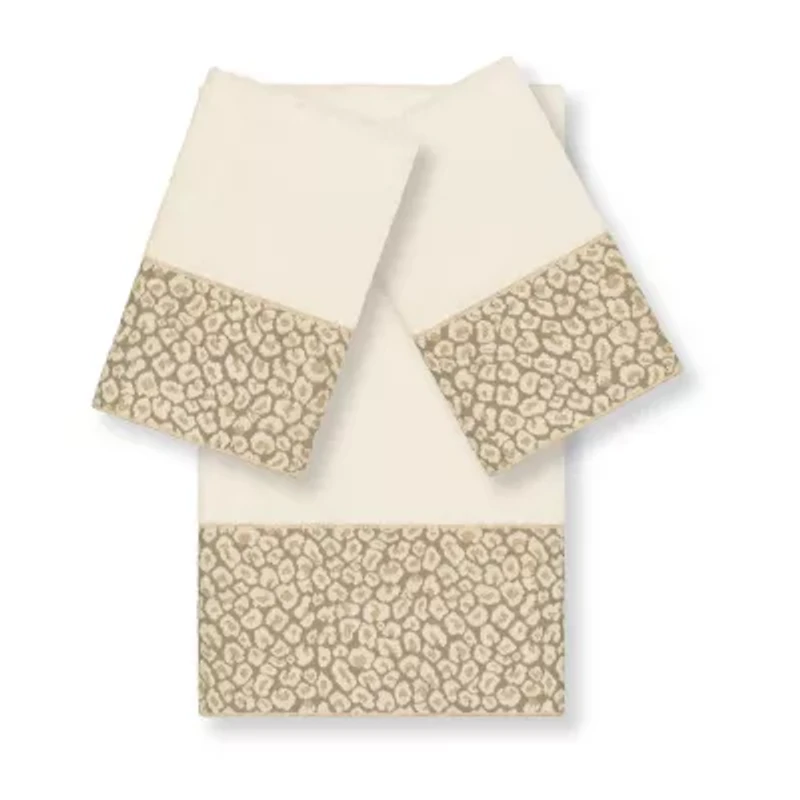 Linum Home Textiles Spots Embellished 3-pc. Bath Towel Set