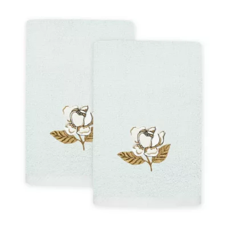 Linum Home Textiles Maggie 2-pc. Embellished Fingertip Towel