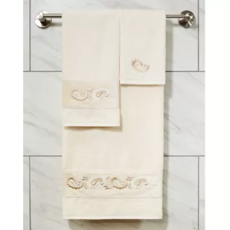 Linum Home Textiles Mackenzie Embellished 3-pc. Bath Towel Set