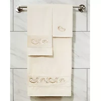 Linum Home Textiles Mackenzie Embellished 3-pc. Bath Towel Set