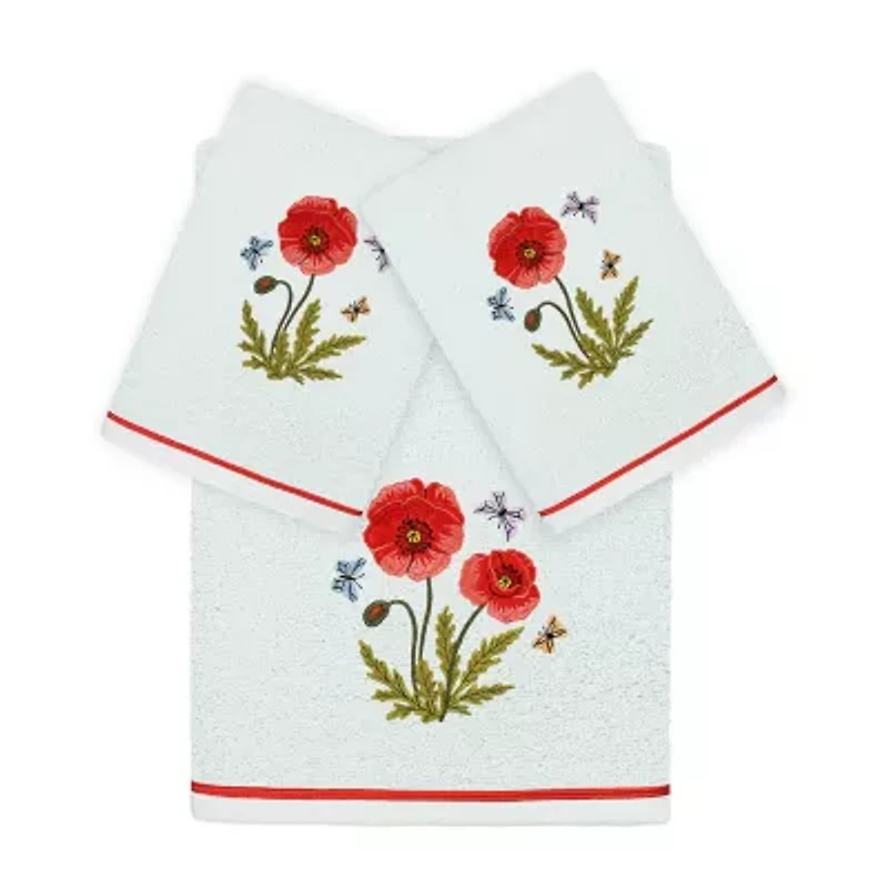 Linum Home Textiles Polly Embellished 3-pc. Bath Towel Set