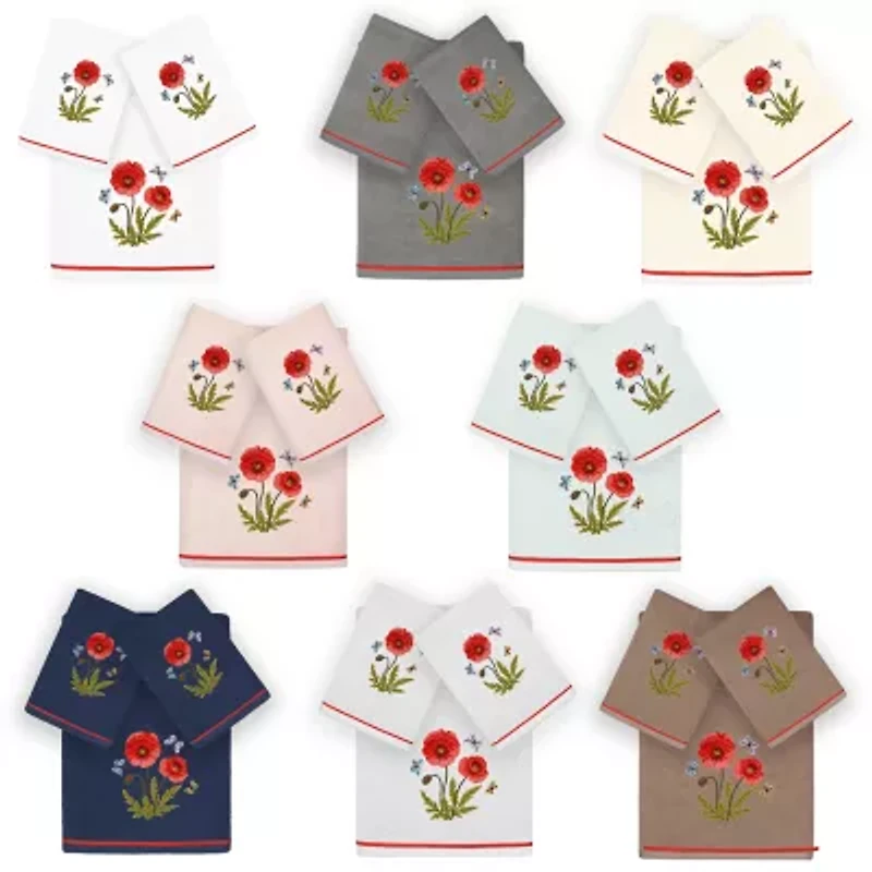 Linum Home Textiles Polly Embellished 3-pc. Bath Towel Set