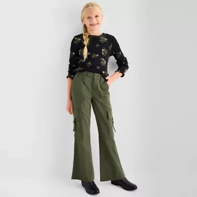 Thereabouts Little & Big Kid Girls Flare Cargo Pant