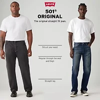 Levi's Mens 501 Regular Fit Straight Leg Jean