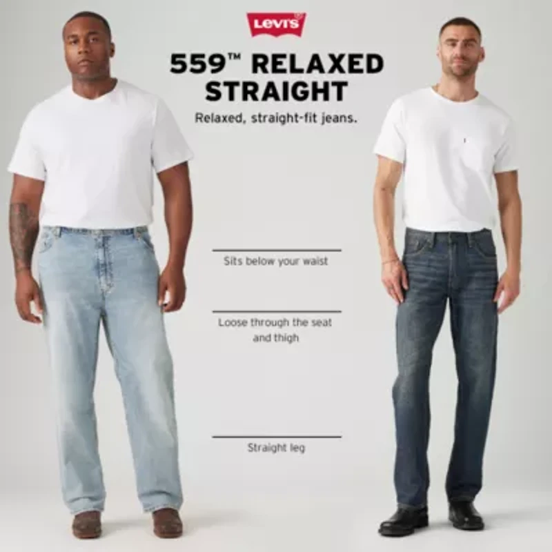 Levi's Mens 559 Stretch Fabric Straight Leg Relaxed Fit Jean