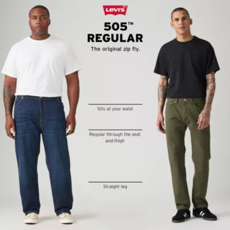 Levi's Mens 505 Stretch Fabric Straight Leg Regular Fit Jean