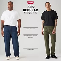 Levi's Mens 505 Stretch Fabric Straight Leg Regular Fit Jean