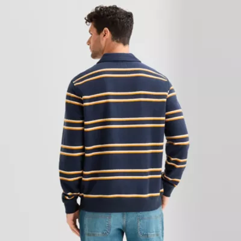 mutual weave Mens Long Sleeve Quarter-Zip Pullover