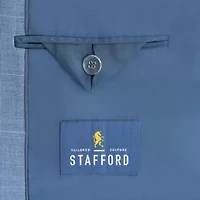 Stafford Mens Classic Fit Plaid Suit Jacket