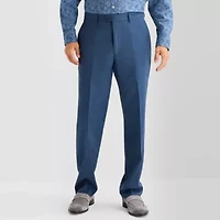 Stafford Birdseye Signature Coolmax All Season Mens Stretch Fabric Classic Fit Flat Front Suit Pant