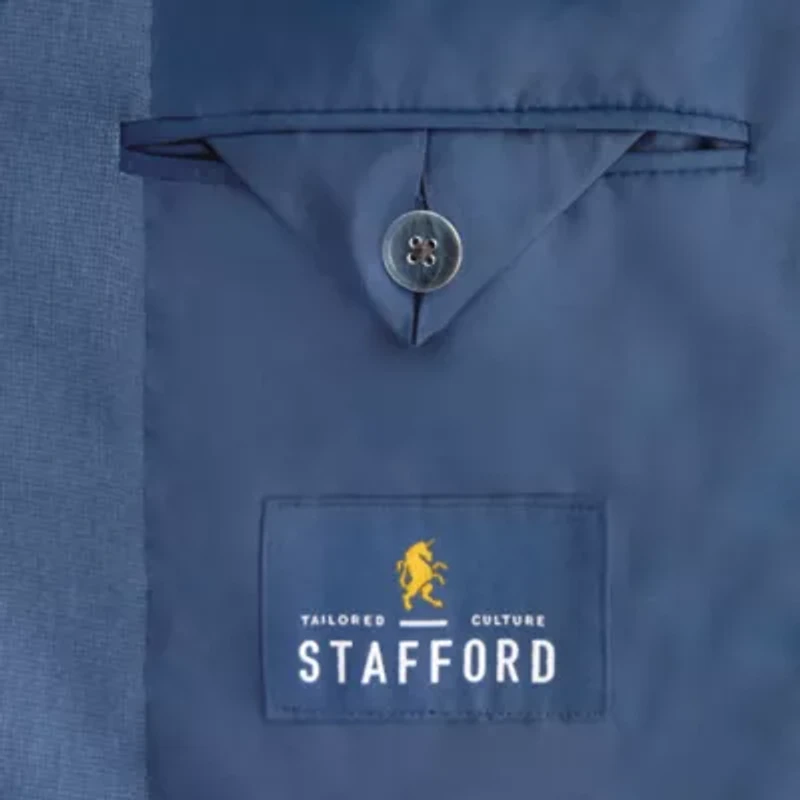 Stafford Birdseye Signature Coolmax All Season Mens Stretch Fabric Classic Fit Suit Jacket
