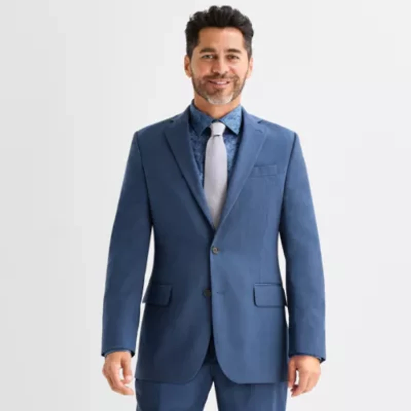 Stafford Birdseye Signature Coolmax All Season Mens Stretch Fabric Classic Fit Suit Jacket