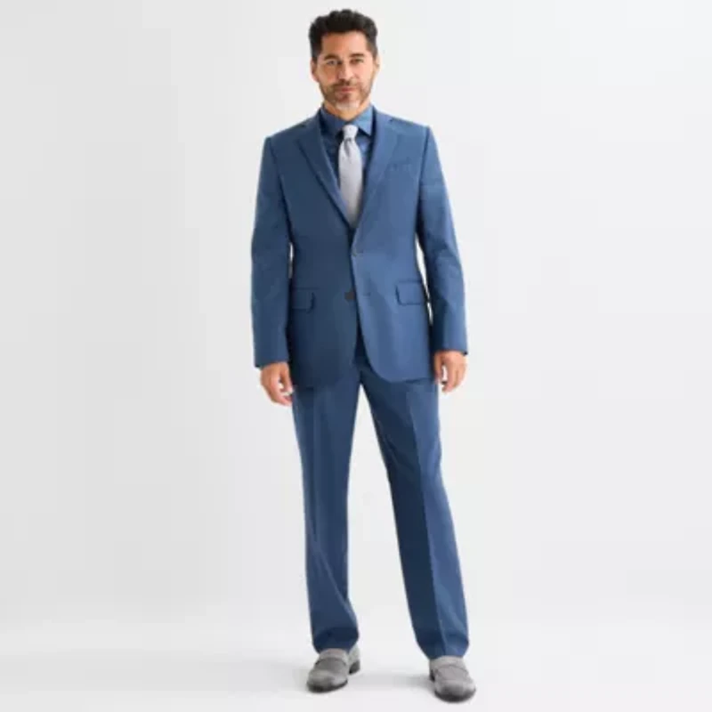 Stafford Birdseye Signature Coolmax All Season Mens Stretch Fabric Classic Fit Suit Jacket