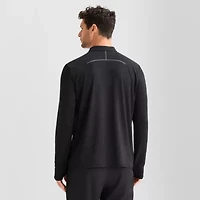 Xersion Mens Crew Neck Long Sleeve Quick Dry Active T-Shirt