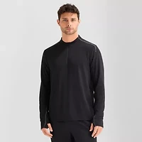 Xersion Mens Crew Neck Long Sleeve Quick Dry Active T-Shirt