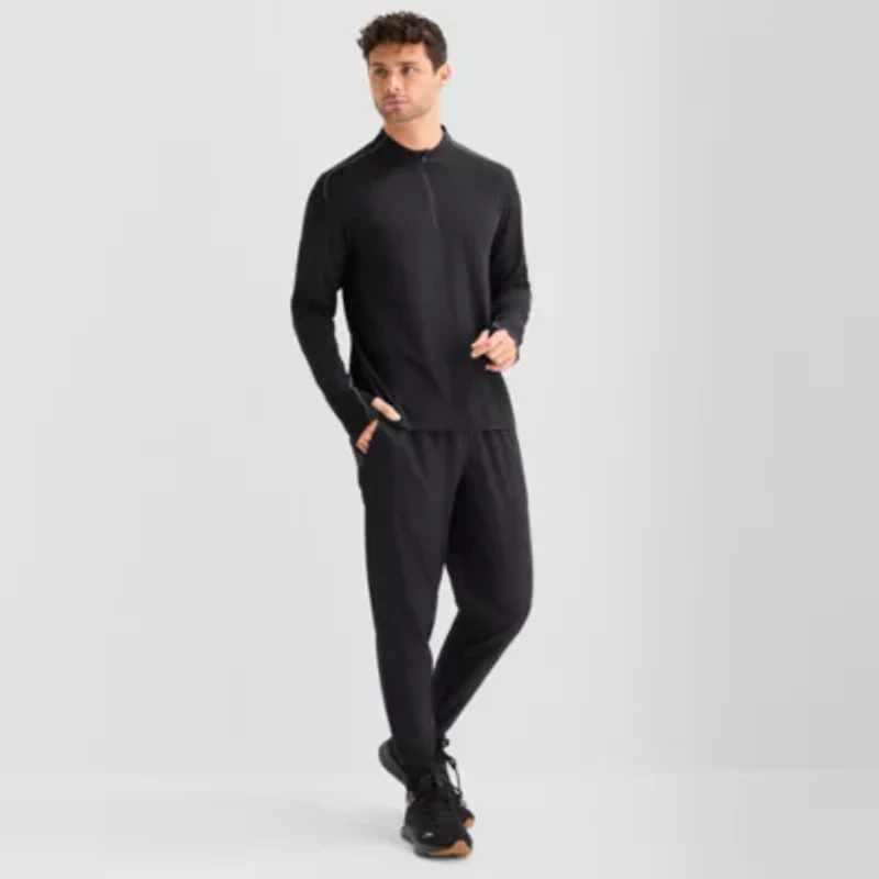 Xersion Mens Crew Neck Long Sleeve Quick Dry Active T-Shirt