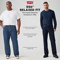 Levi's Big and Tall Mens 550 Tapered Leg Relaxed Fit Jeans