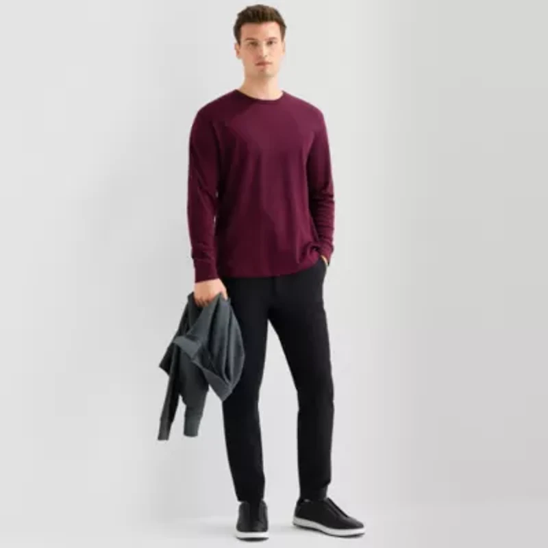 Stylus Mens Crew Neck Long Sleeve T-Shirt