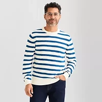 Stafford Mens Crew Neck Long Sleeve Pullover Sweater