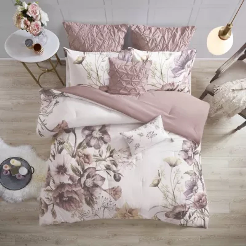 Madison Park Gisele 8-pc. Floral Comforter Set