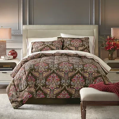 Broadhaven Lilith 8-pc. Damask + Scroll Complete Bedding Set with Sheets
