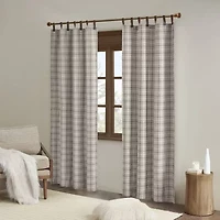 Madison Park Salford 50"W X 84"L Tab Top Light-Filtering Single Curtain Panel