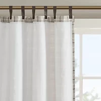 Madison Park Salford 50"W X 84"L Tab Top Light-Filtering Single Curtain Panel