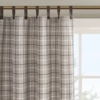 Madison Park Salford 50"W X 84"L Tab Top Light-Filtering Single Curtain Panel