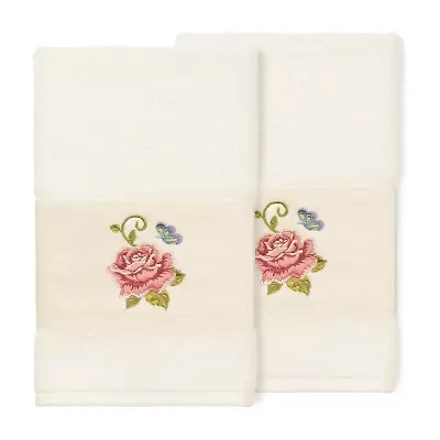 Linum Home Textiles Rebecca 2-pc. Embellished Hand Towel