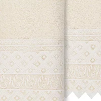 Linum Home Textiles Aiden 2-pc. Embellished Hand Towel