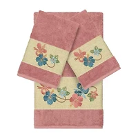 Linum Home Textiles Caroline Embellished 3-pc. Bath Towel Set