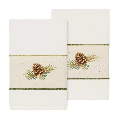 Linum Home Textiles Pierre Embellished 2-pc. Hand Towel